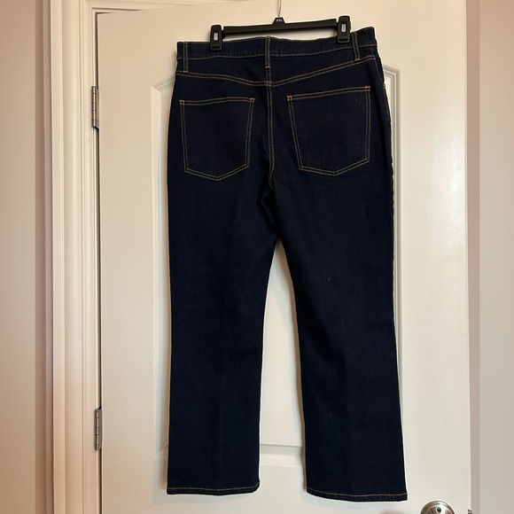 NWOT Tory Burch Dark Wash Straight Leg Jeans(size 31) - Picture 2 of 5